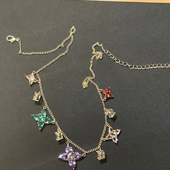 Other Jewelry - Salesman Sample 18k Gold Filled Multicolored Stones CZ